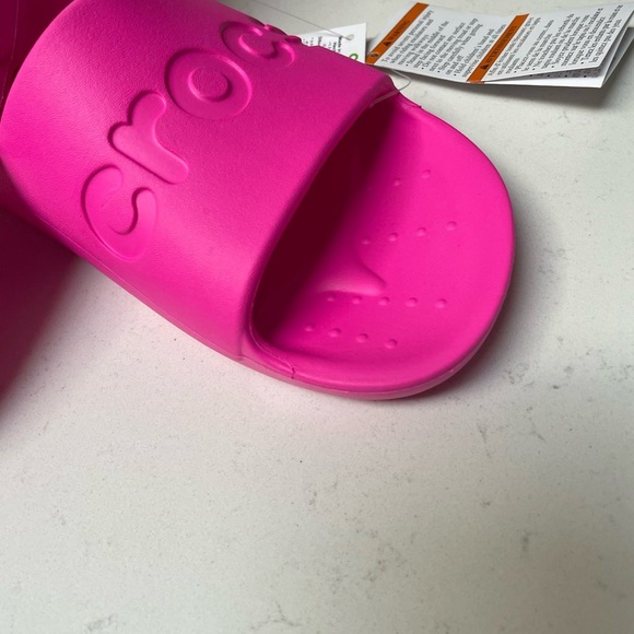 Pink Crocs Slide Sandals - Picture 7 of 9